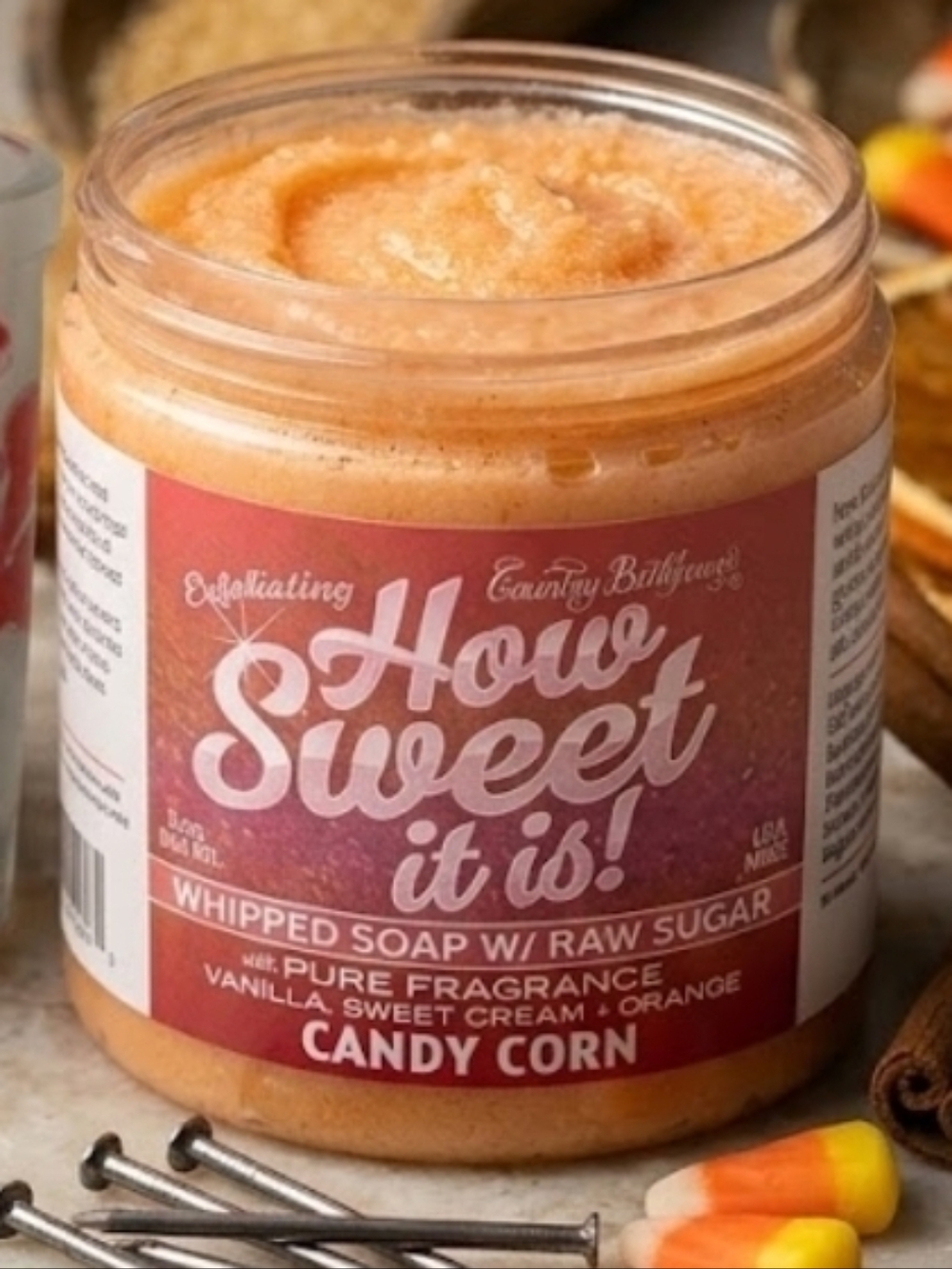 BOGO How sweet it is RAW SUGAR Vanilla sweet cream Orange whipped body scrub